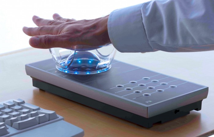 INTUS 1600PS Einlernstation - Einlesen des Handvenenmusters