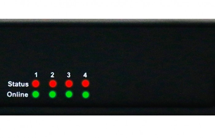 AKCP sensorProbe4 - LEDs aktiv