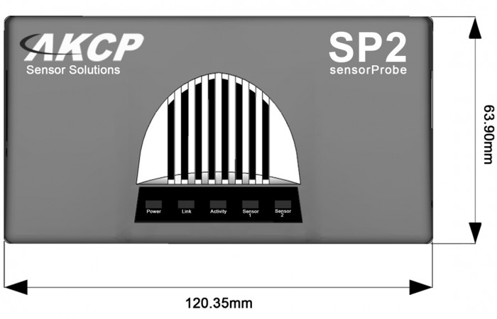 AKCP sensorProbe2 Abmessungen